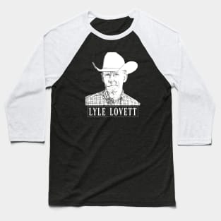 Lyle Lovett // White Baseball T-Shirt